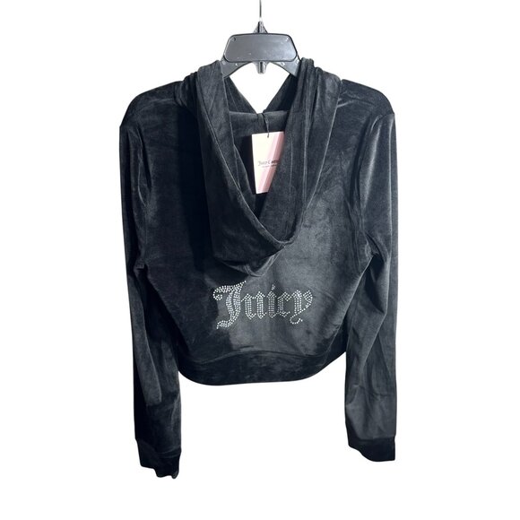 Juicy Couture OG Bling Velour Hoodie and Pants COMPLETE Set Size Large NWT